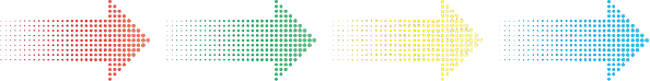 Colorful arrows for animation